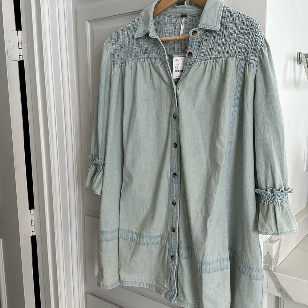 Free People denim tunic